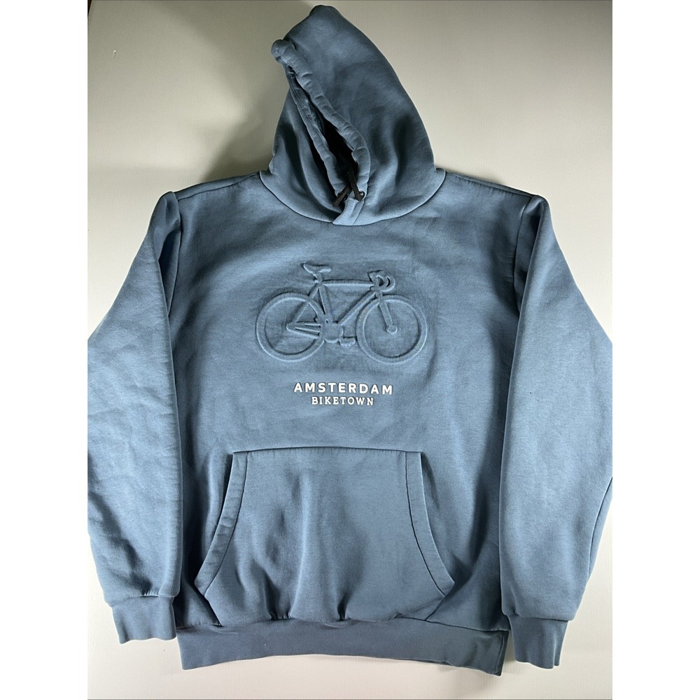 Fox Originals Amsterdam Biketown Blue Hoodie Mens Sz M
